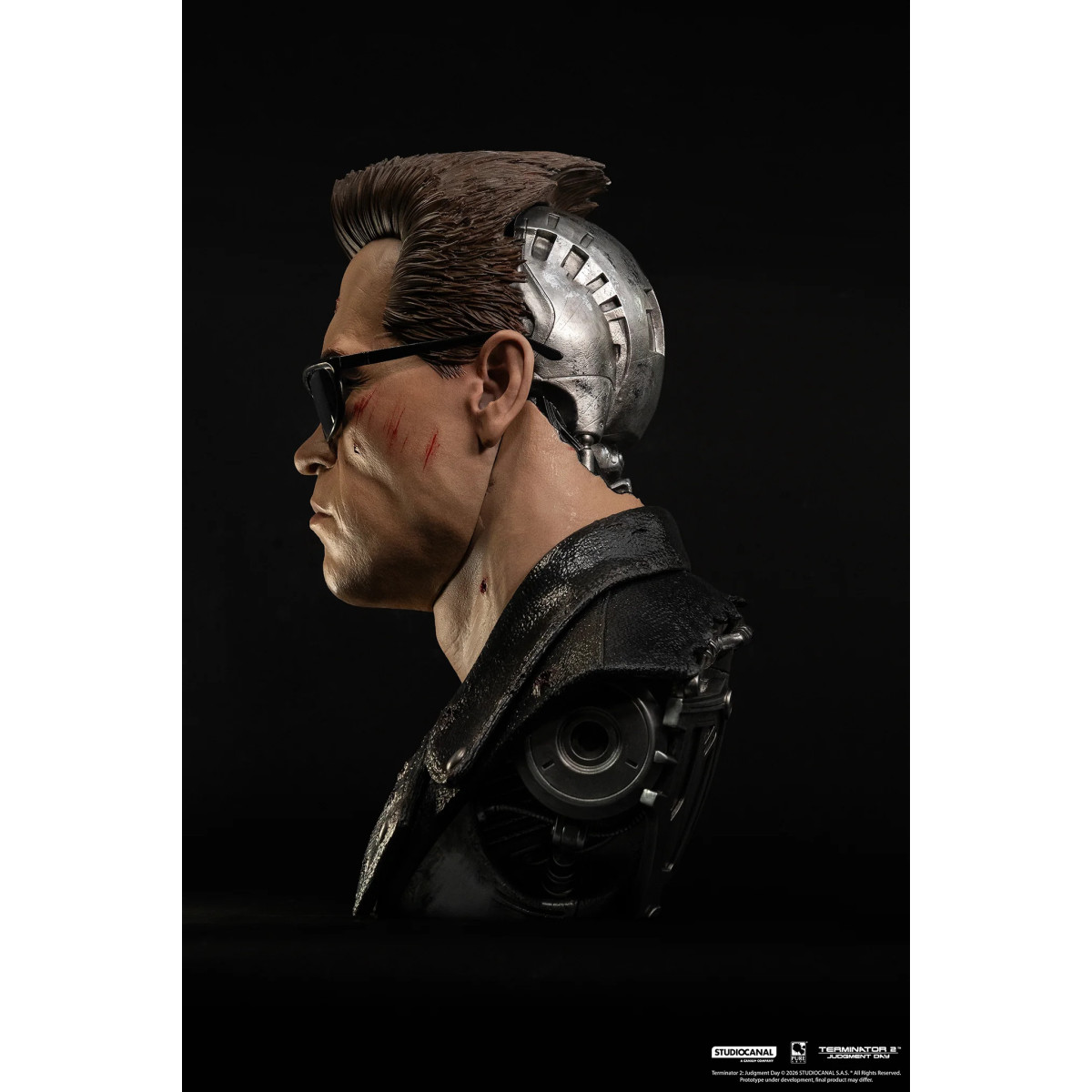 Pure Arts Terminator 2 T-800 Modello 101 Danneggiato in battaglia Arte The Mask