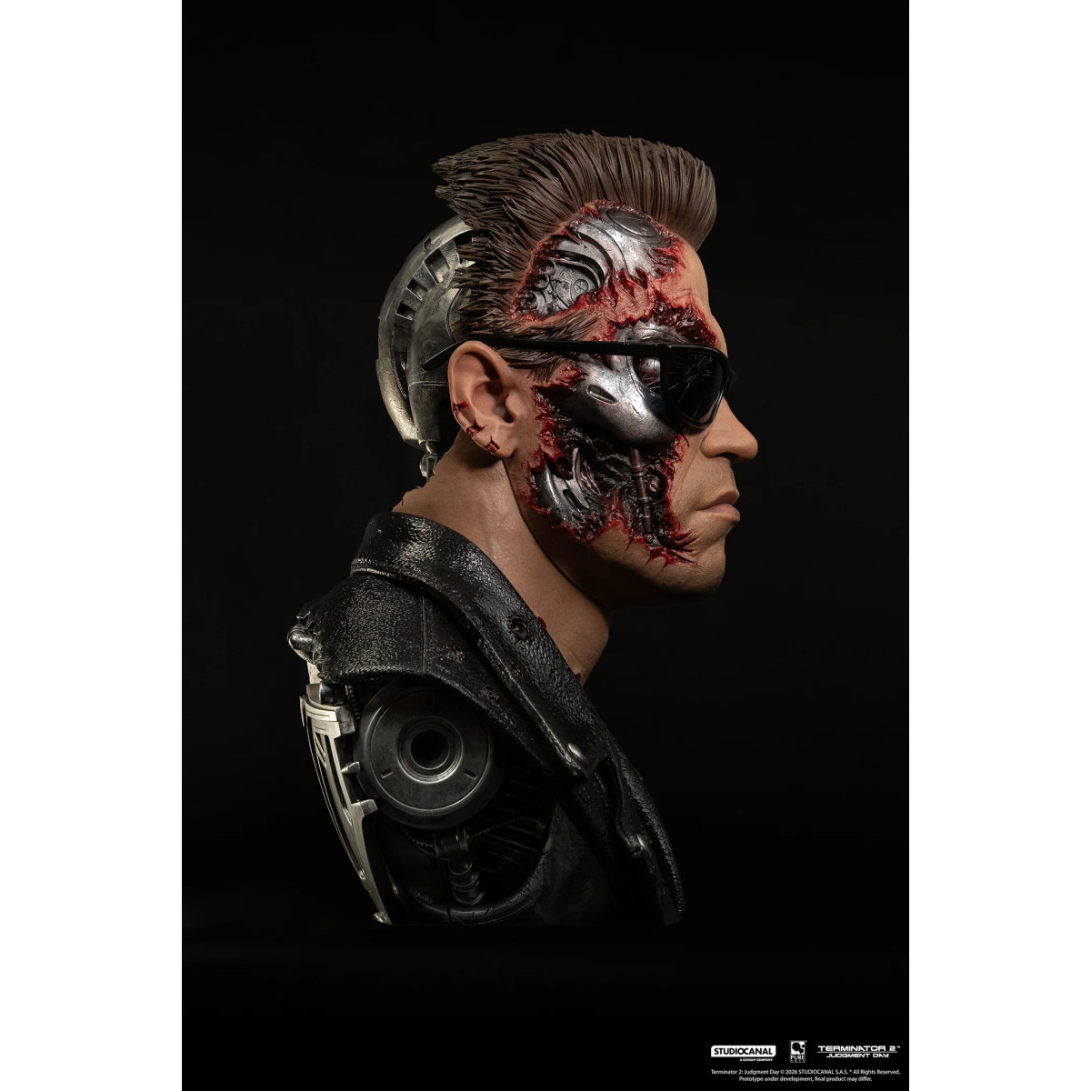 Pure Arts Terminator 2 T-800 Modello 101 Danneggiato in battaglia Arte The Mask