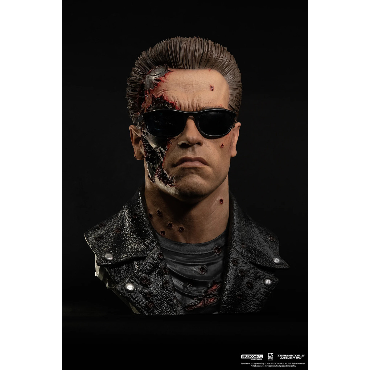 Pure Arts Terminator 2 T-800 Modello 101 Danneggiato in battaglia Arte The Mask