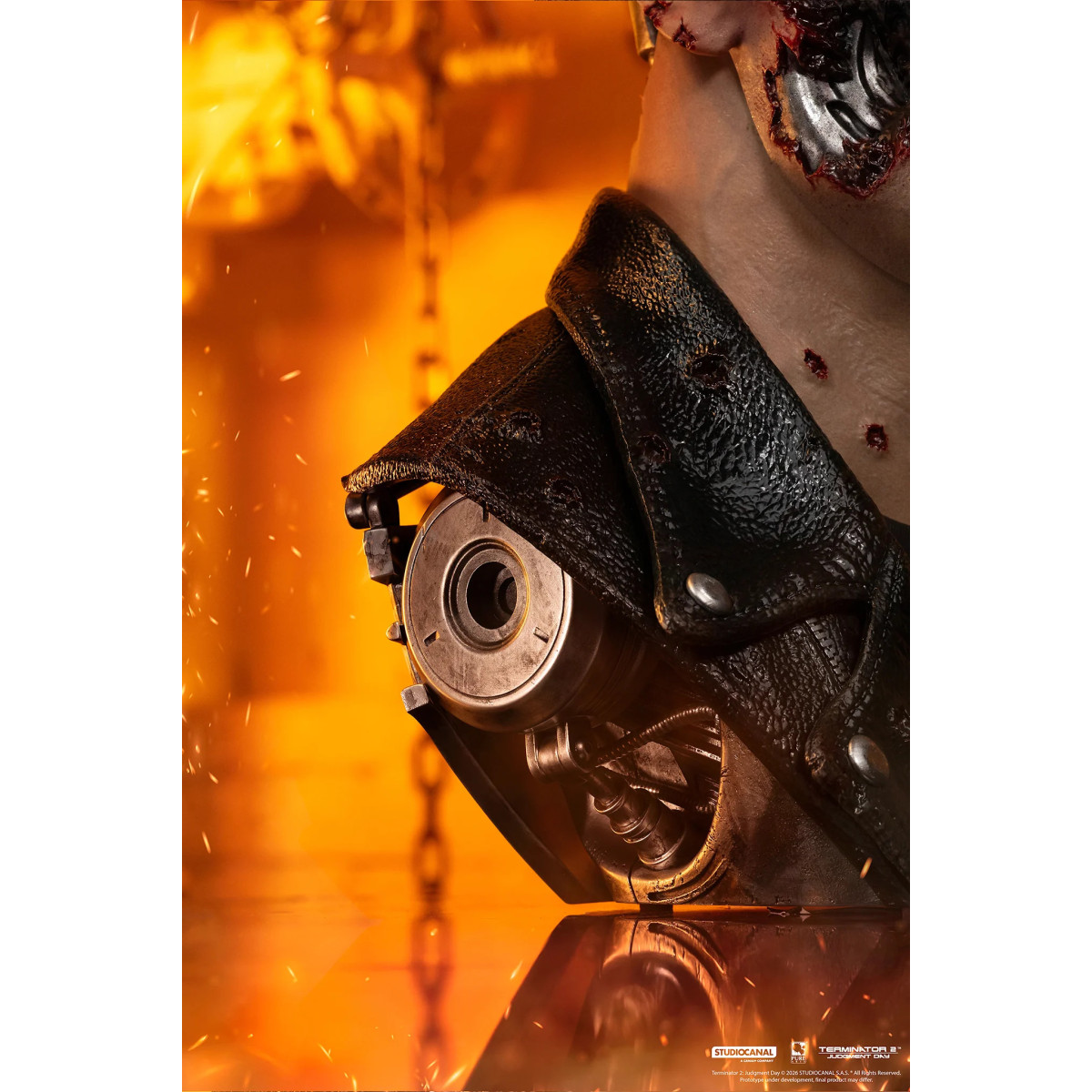 Pure Arts Terminator 2 T-800 Modello 101 Danneggiato in battaglia Arte The Mask