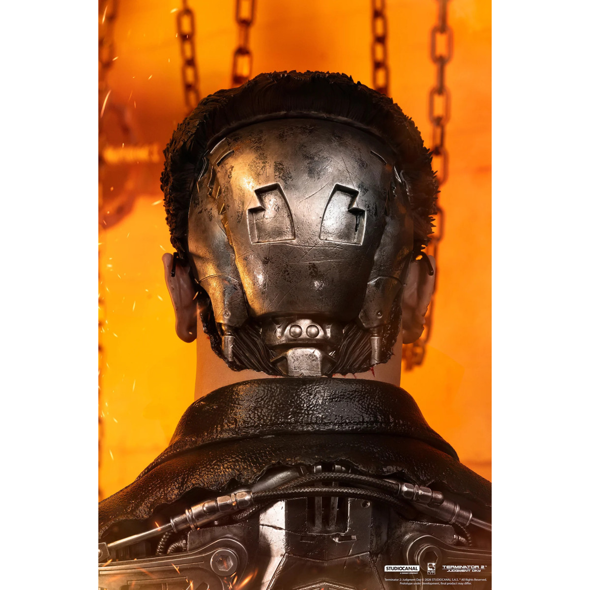 Pure Arts Terminator 2 T-800 Modello 101 Danneggiato in battaglia Arte The Mask