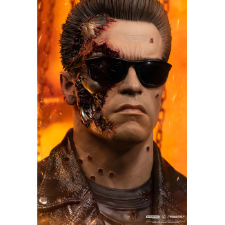 Pure Arts Terminator 2 T-800 Modello 101 Danneggiato in battaglia Arte The Mask