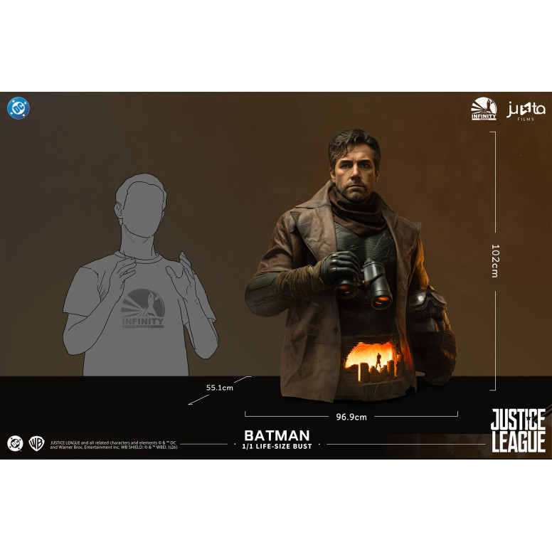 Infinity Studio × Juxta Films - "Zack Snyder's Justice League" Batman da incubo 1/1 in mezza scala