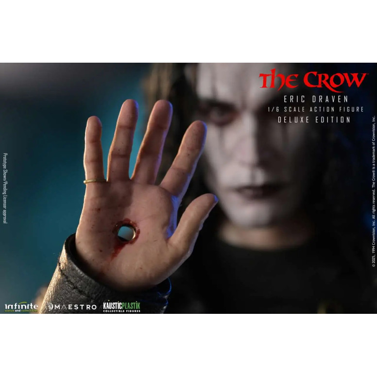 Infinite Statue X Kaustic Plastik - Maestro - Eric Draven Figura d'azione di lusso edizione Deluxe 1/6 - Il corvo