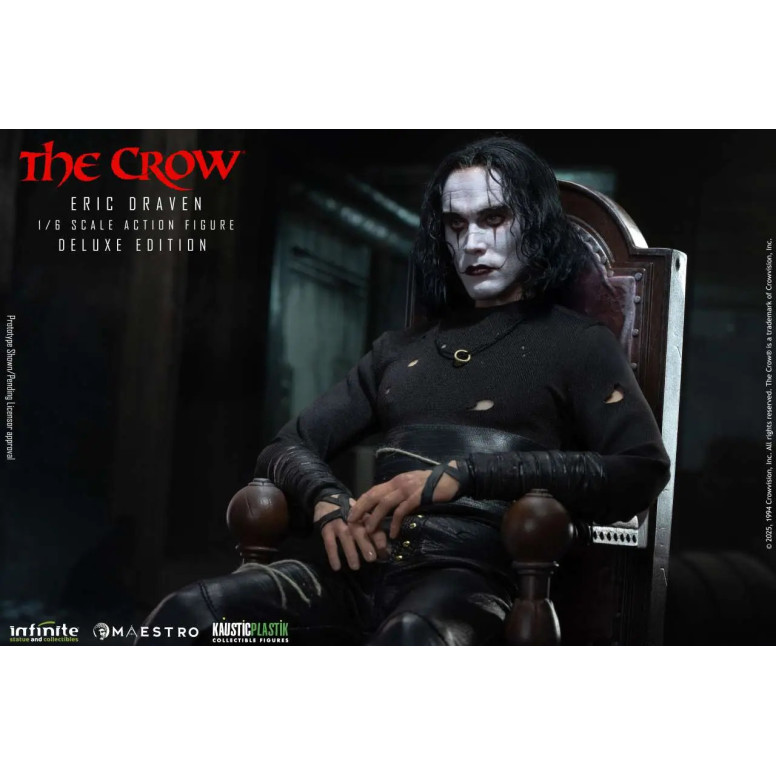 Infinite Statue X Kaustic Plastik - Maestro - Eric Draven Figura d'azione di lusso edizione Deluxe 1/6 - Il corvo