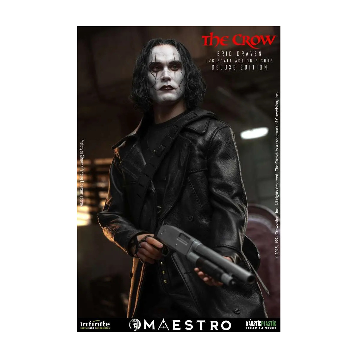 Infinite Statue X Kaustic Plastik - Maestro - Eric Draven Figura d'azione di lusso edizione Deluxe 1/6 - Il corvo