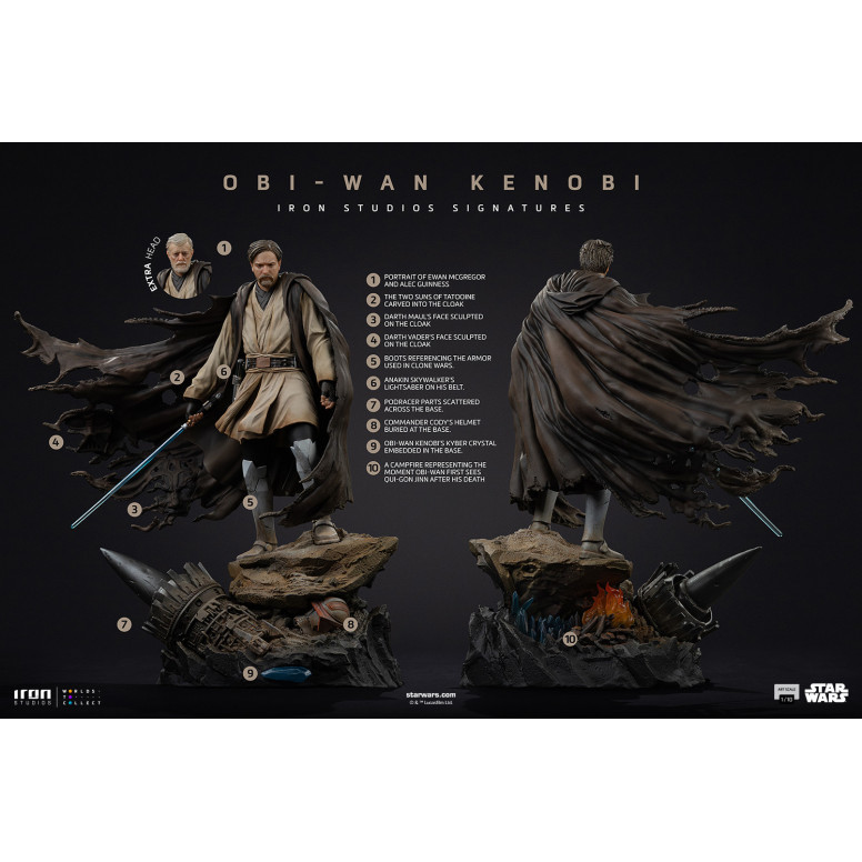 Iron Studios Star Wars - Obi-Wan Kenobi Art Scale 1/10 Signatures