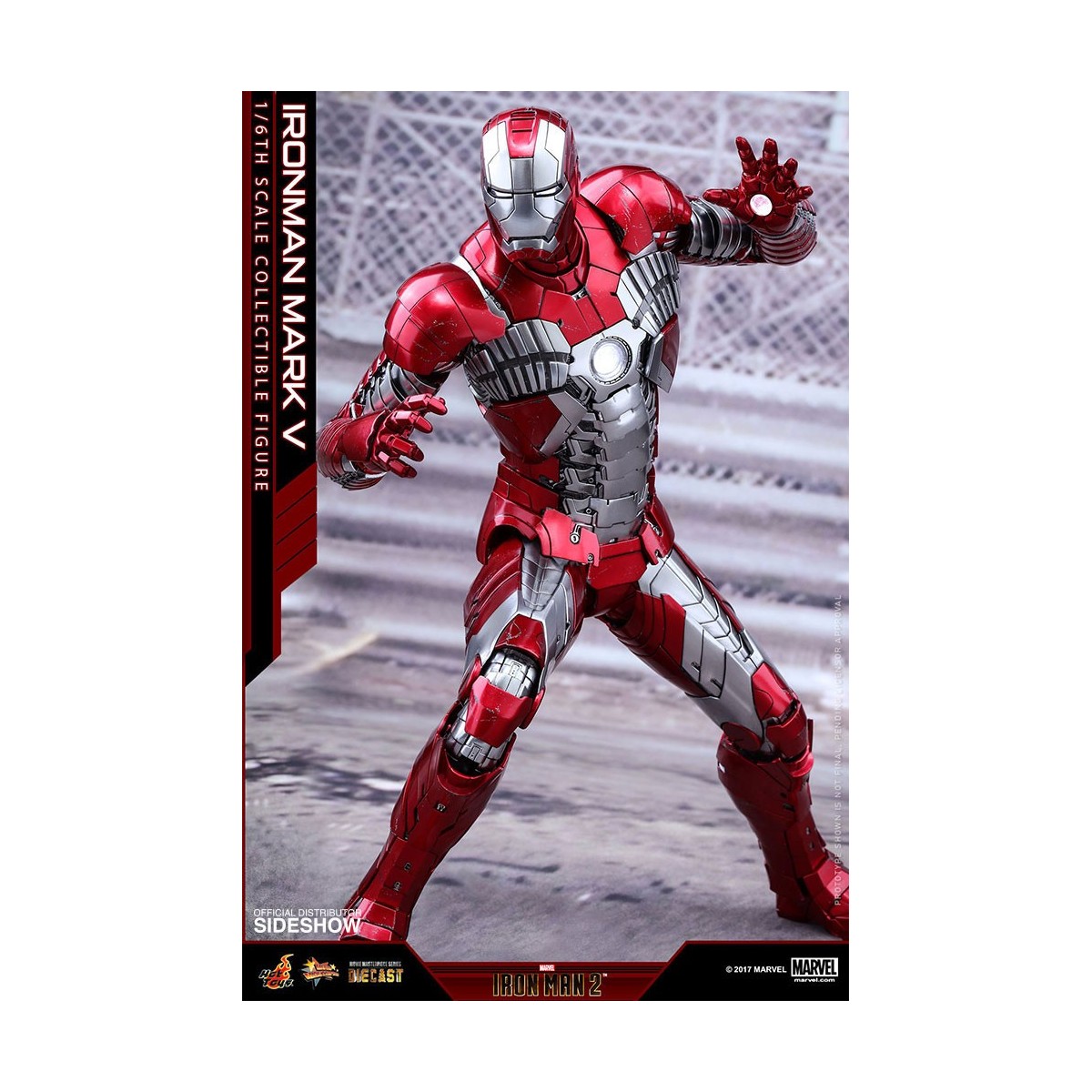 Hot Toys Iron Man Mark V Movie Masterpiece Diecast 1/6