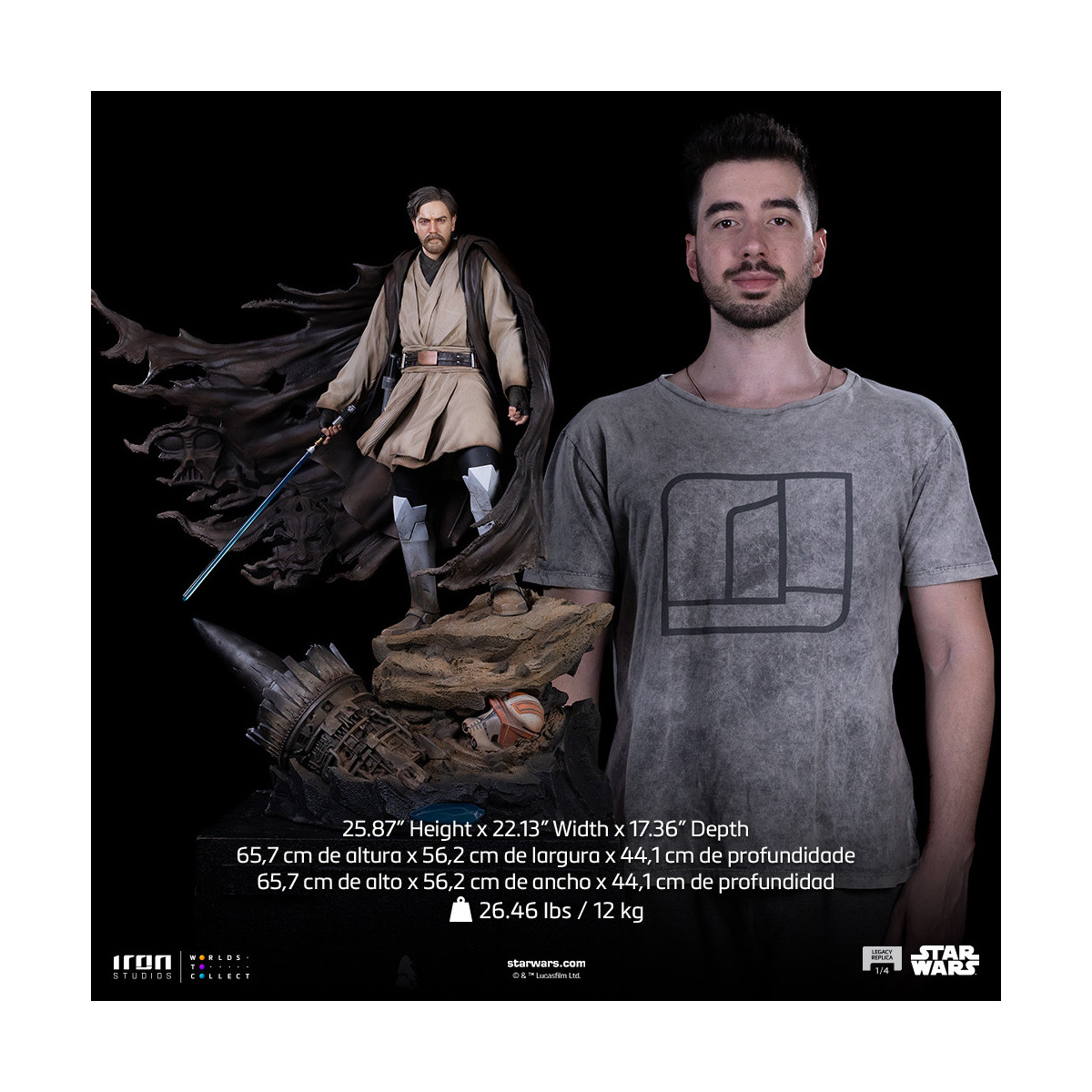 Iron Studios Star Wars - Obi-Wan Kenobi Legacy Replica 1/4 Signature
