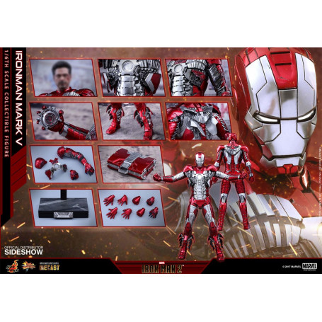 Hot Toys Iron Man Mark V Movie Masterpiece Diecast 1/6
