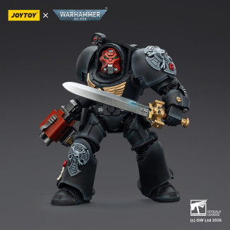 JoyToy Space Marines - Black Templars -Terminator 1 con Power Sword e Storm Bolter 1/18 - Warhammer 40K