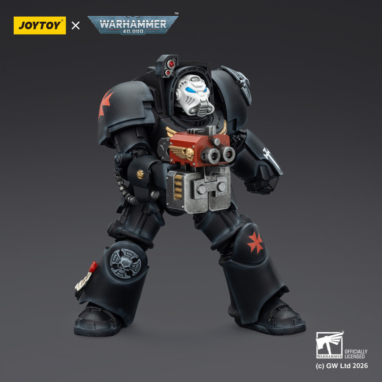 JoyToy Space Marines - Black Templars -Terminator 2 con Power Fist e Storm Bolter 1/18 - Warhammer 40K