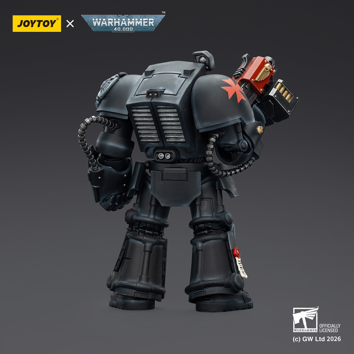 JoyToy Space Marines - Black Templars -Terminator 2 con Power Fist e Storm Bolter 1/18 - Warhammer 40K