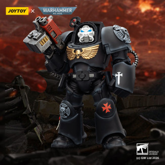 JoyToy Space Marines - Black Templars -Terminator 2 con Power Fist e Storm Bolter 1/18 - Warhammer 40K