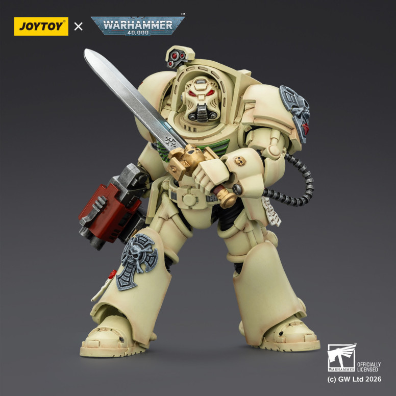 JoyToy Space Marines - Dark Angels - Deathwing Terminator 1 con Power Sword e Storm Bolter 1/18 - Warhammer 40k