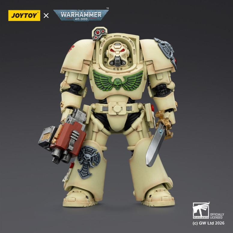 JoyToy Space Marines - Dark Angels - Deathwing Terminator 1 con Power Sword e Storm Bolter 1/18 - Warhammer 40k