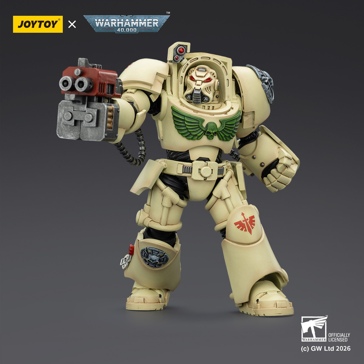 JoyToy Space Marines - Dark Angels - Deathwing Terminator 2 con Power Fist e Storm Bolter 1/18 - Warhammer 40k