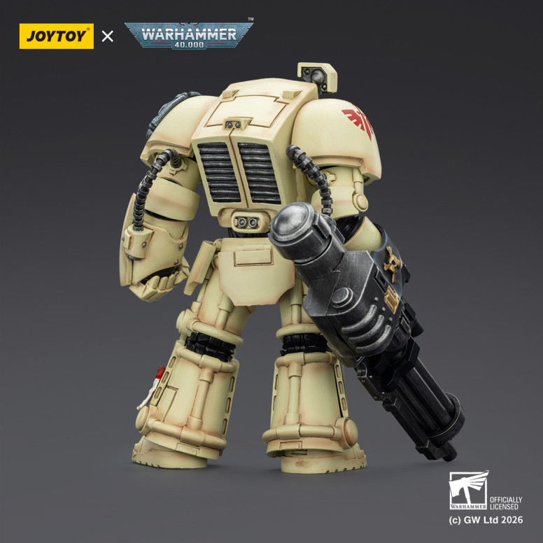 JoyToy Space Marines - Dark Angels - Deathwing Terminator 3 con Power Fist e Cannone d'Assalto 1/18 - Warhammer 40k