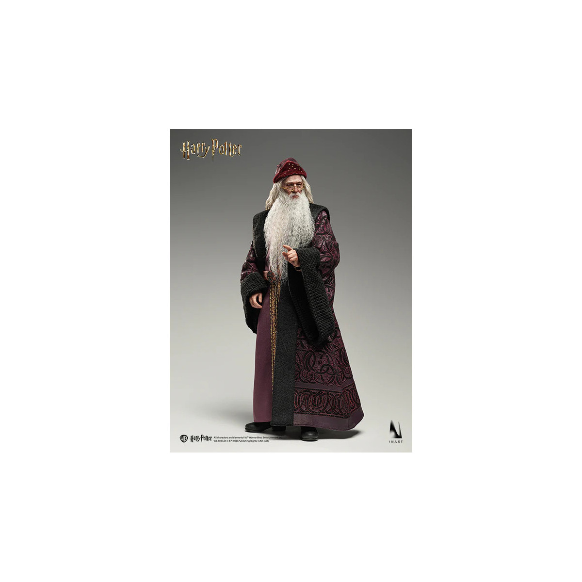INART - Figura da collezione di Albus Silente in versione Premium in scala 1/6 - Harry Potter e la Camera dei Segreti
