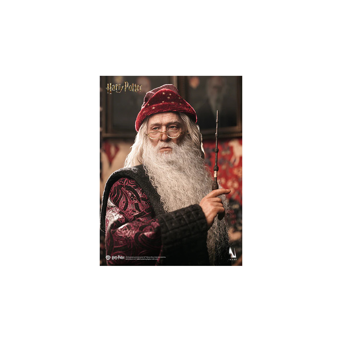 INART - Figura da collezione di Albus Silente in versione Premium in scala 1/6 - Harry Potter e la Camera dei Segreti