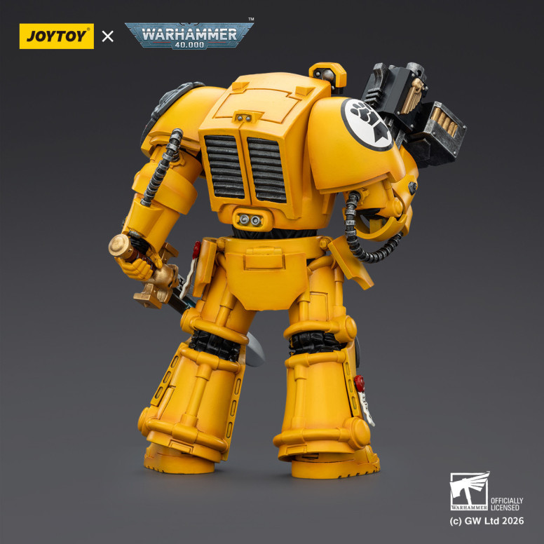 JoyToy Space Marines - Imperial Fists - Terminator 1 con Power Sword e Storm Bolter 1/18 - Warhammer 40k