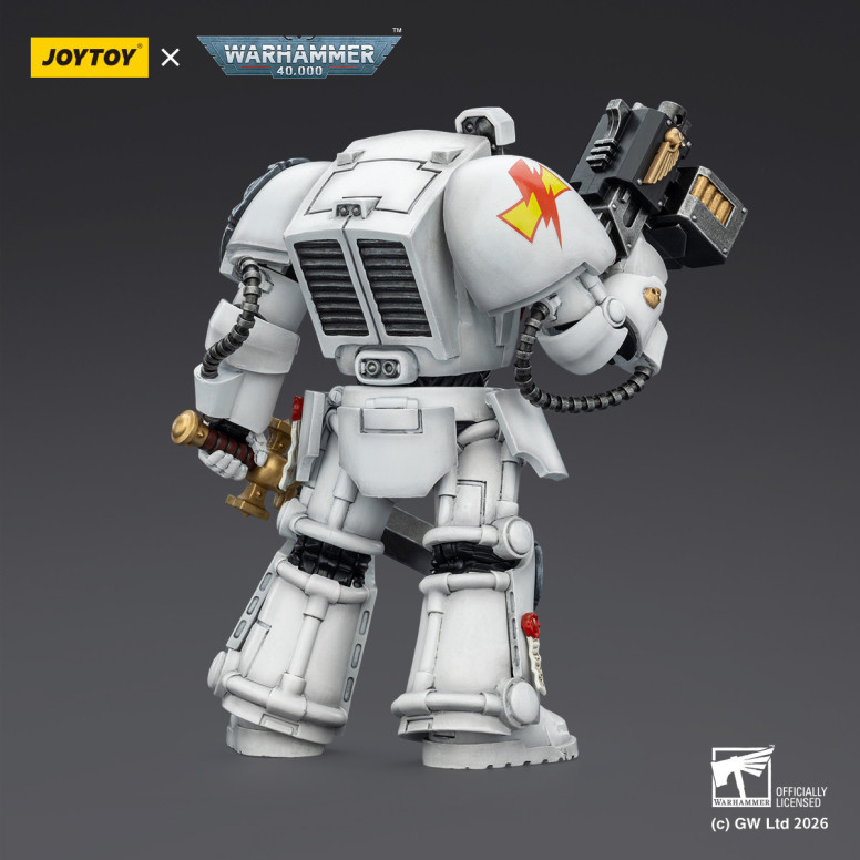 JoyToy Space Marines - White Scars - Terminator 1 con Power Sword e Storm Bolter 1/18 - Warhammer 40k