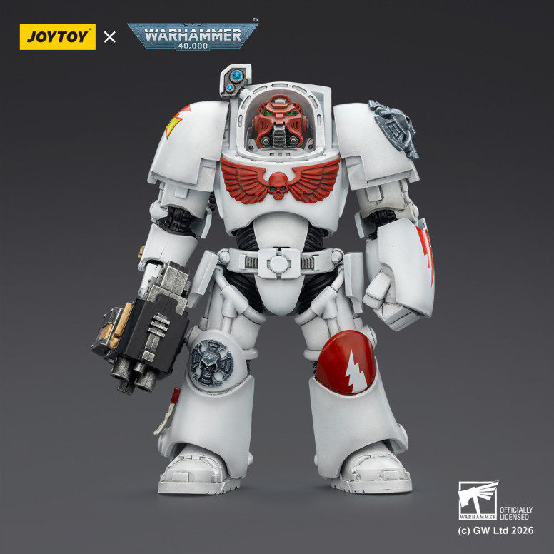 JoyToy Space Marines - White Scars - Terminator 2 con Power Fist e Storm Bolter 1/18 - Warhammer 40k