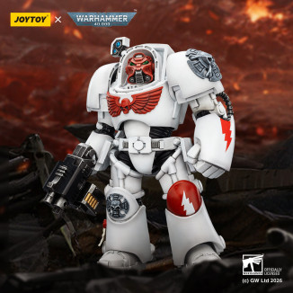 JoyToy Space Marines - White Scars - Terminator 2 con Power Fist e Storm Bolter 1/18 - Warhammer 40k
