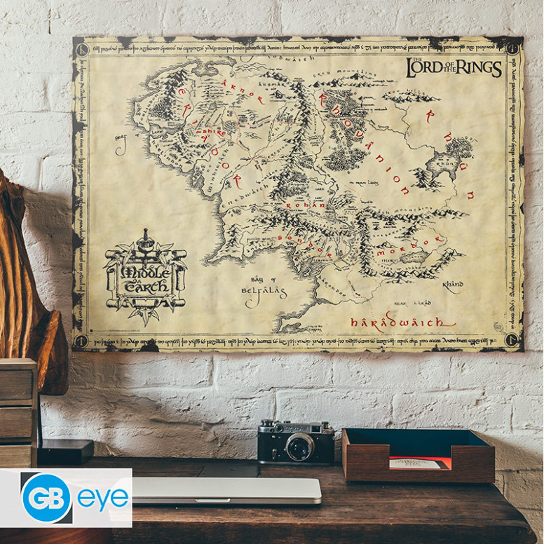 ABYstyle - Il Signore degli Anelli Poster pergamena Terra di Mezzo