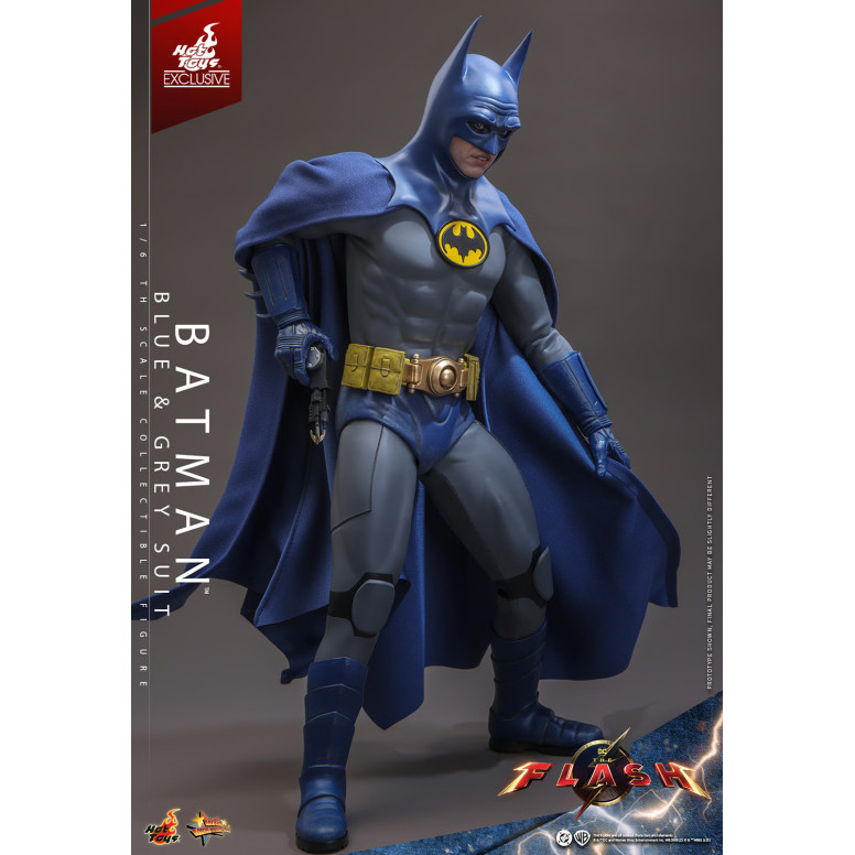 Hot Toys - Batman (Tuta blu e grigia) Movie Masterpiece 1/6 Il The Flash - Esclusiva Hot Toys