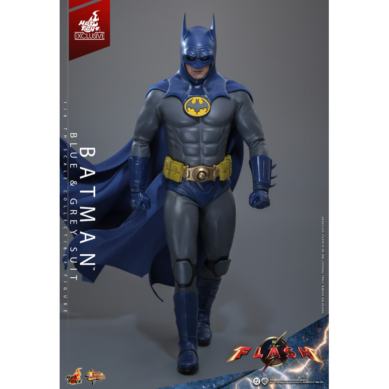 Hot Toys - Batman (Tuta blu e grigia) Movie Masterpiece 1/6 Il The Flash - Esclusiva Hot Toys