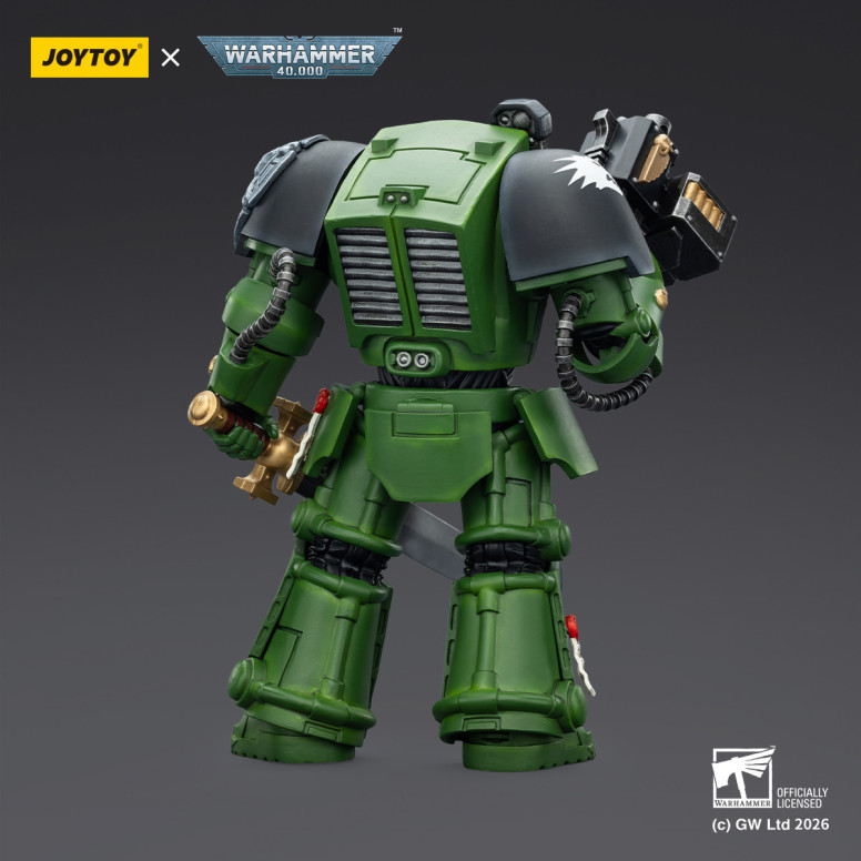 JoyToy Space Marines - Salamanders - Terminator 1 con Power Sword e Storm Bolter 1/18 - Warhammer 40k