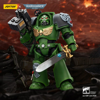 JoyToy Space Marines - Salamanders - Terminator 1 con Power Sword e Storm Bolter 1/18 - Warhammer 40k
