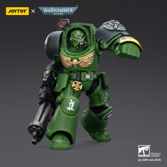 JoyToy Space Marines - Salamanders - Terminator 3 con Power Fist e Cannone d'Assalto 1/18 - Warhammer 40k
