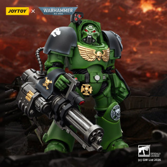 JoyToy Space Marines - Salamanders - Terminator 3 con Power Fist e Cannone d'Assalto 1/18 - Warhammer 40k