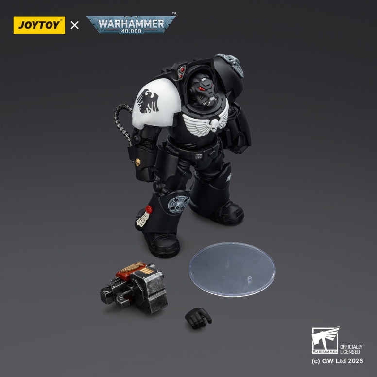 JoyToy Space Marines - Guardia Corvo - Terminator 2 con Power Fist e Storm Bolter 1/18 - Warhammer 40k