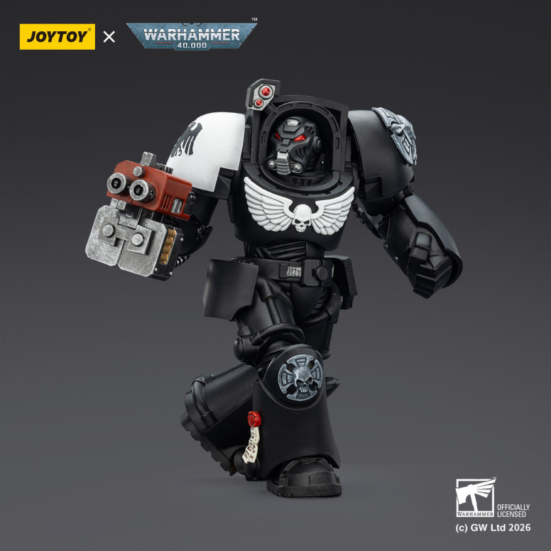 JoyToy Space Marines - Guardia Corvo - Terminator 2 con Power Fist e Storm Bolter 1/18 - Warhammer 40k