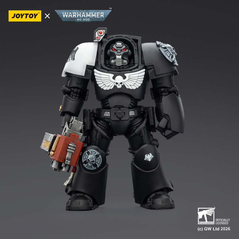 JoyToy Space Marines - Guardia Corvo - Terminator 2 con Power Fist e Storm Bolter 1/18 - Warhammer 40k