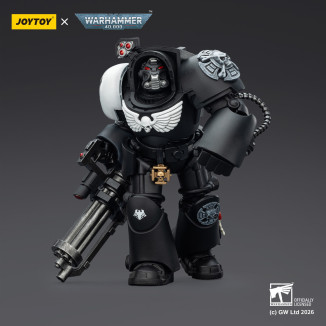 JoyToy Space Marines - Guardia Corvo - Terminator 3 con Pugno di Potenza e Cannone d'Assalto 1/18 - Warhammer 40k