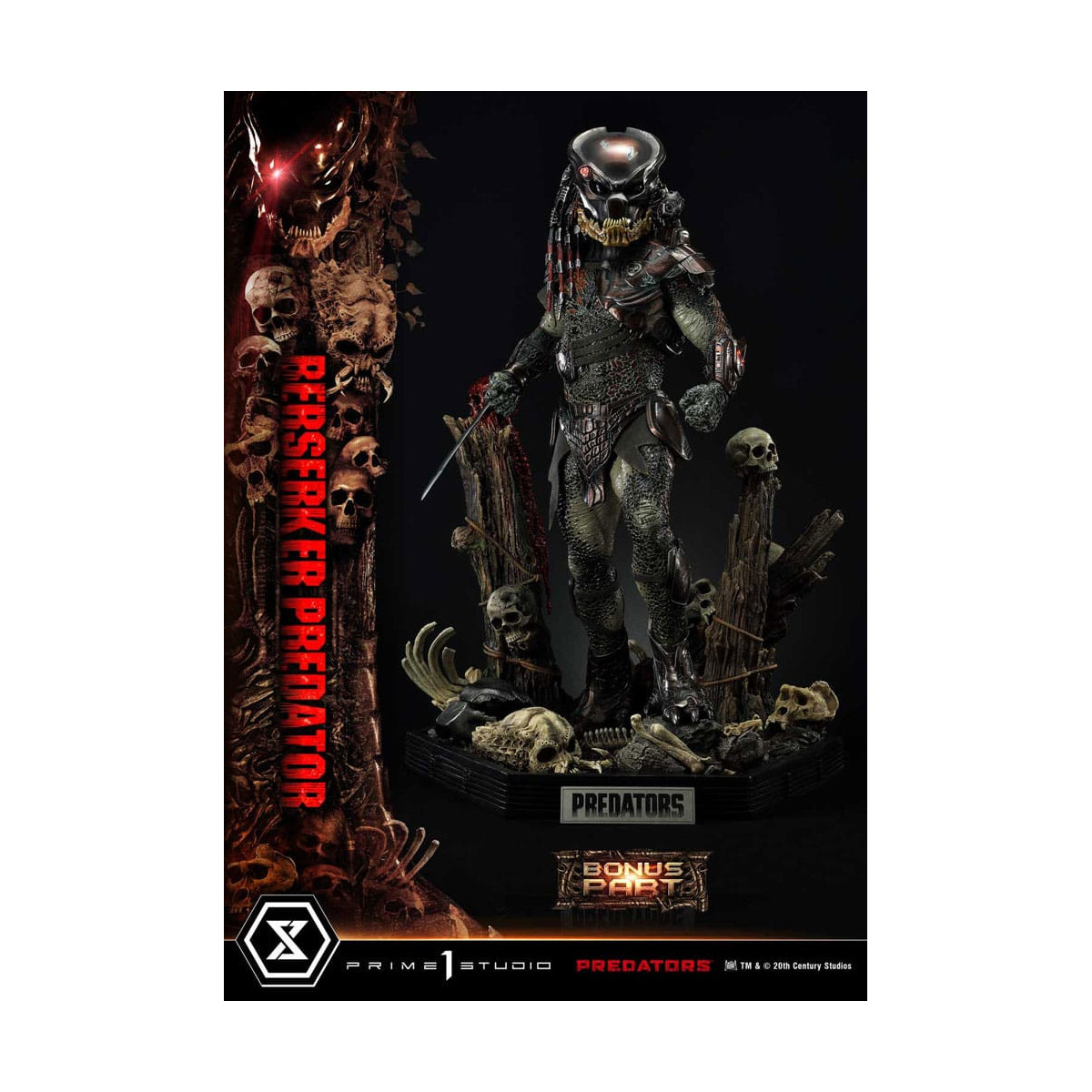 Prime 1 Studio - Predators - Berserker Predator Deluxe Versione Bonus Premium Masterline Serie 1/3