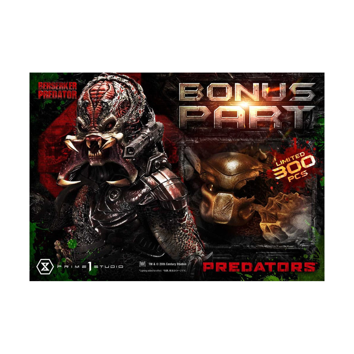 Prime 1 Studio - Predators - Berserker Predator Deluxe Versione Bonus Premium Masterline Serie 1/3
