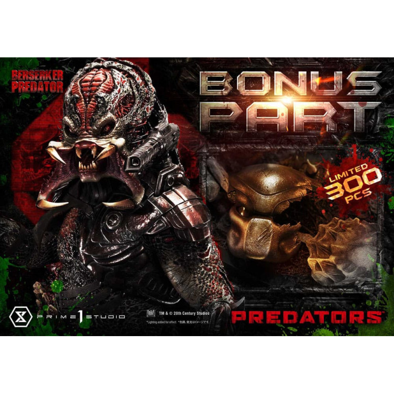 Prime 1 Studio - Predators - Berserker Predator Deluxe Versione Bonus Premium Masterline Serie 1/3