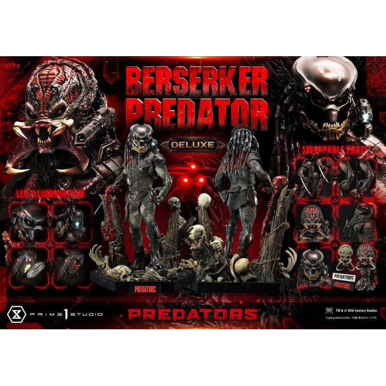 Prime 1 Studio - Predators - Berserker Predator Deluxe Versione Bonus Premium Masterline Serie 1/3
