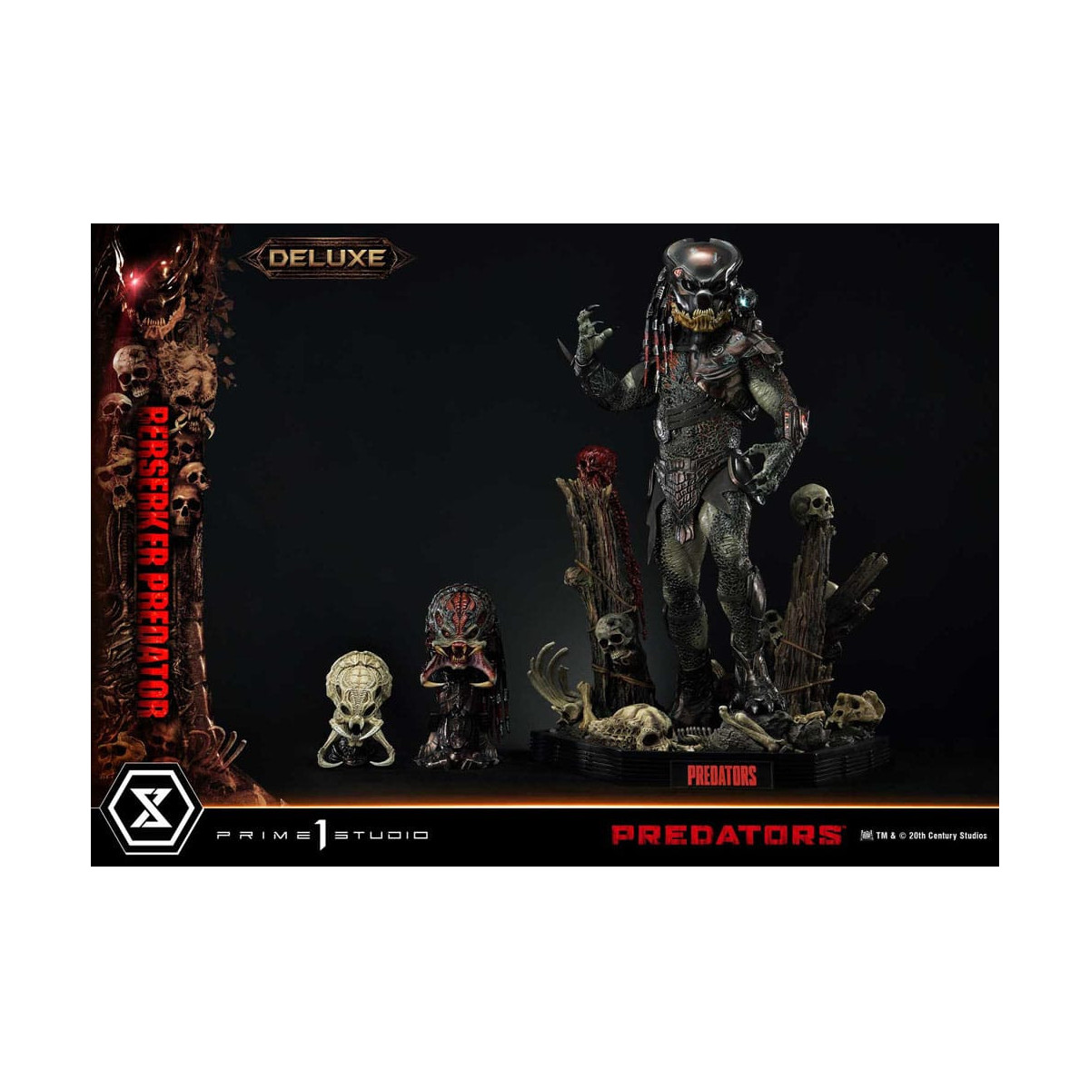Prime 1 Studio - Predators - Berserker Predator Deluxe Versione Bonus Premium Masterline Serie 1/3
