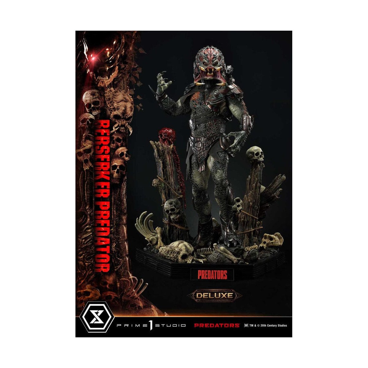 Prime 1 Studio - Predators - Berserker Predator Deluxe Versione Bonus Premium Masterline Serie 1/3