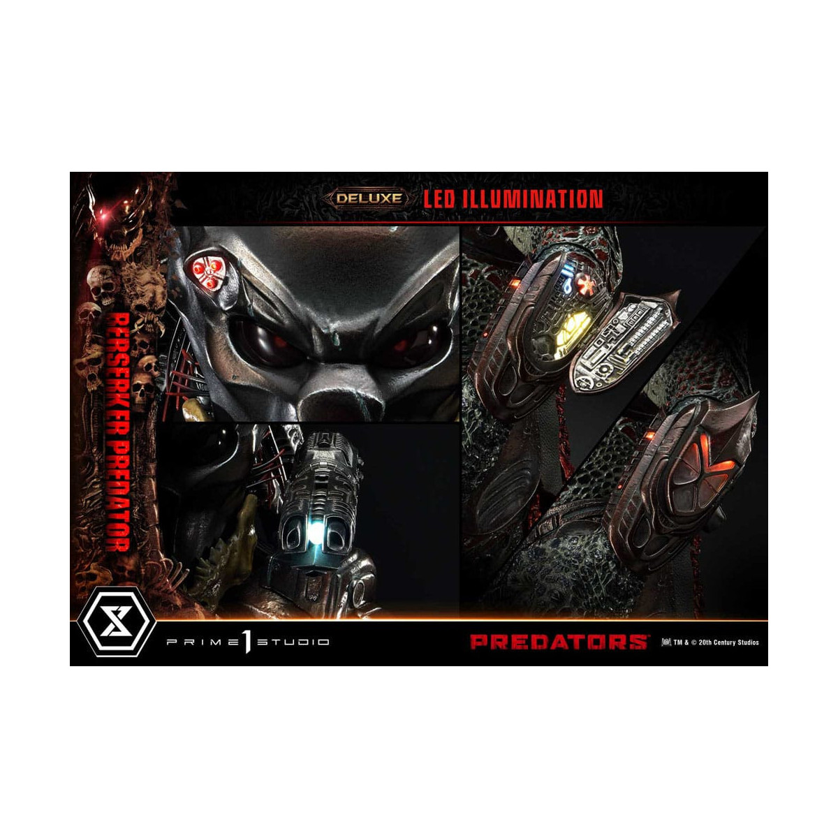 Prime 1 Studio - Predators - Berserker Predator Deluxe Versione Bonus Premium Masterline Serie 1/3