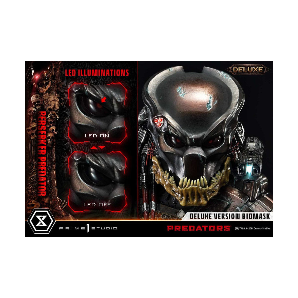 Prime 1 Studio - Predators - Berserker Predator Deluxe Versione Bonus Premium Masterline Serie 1/3