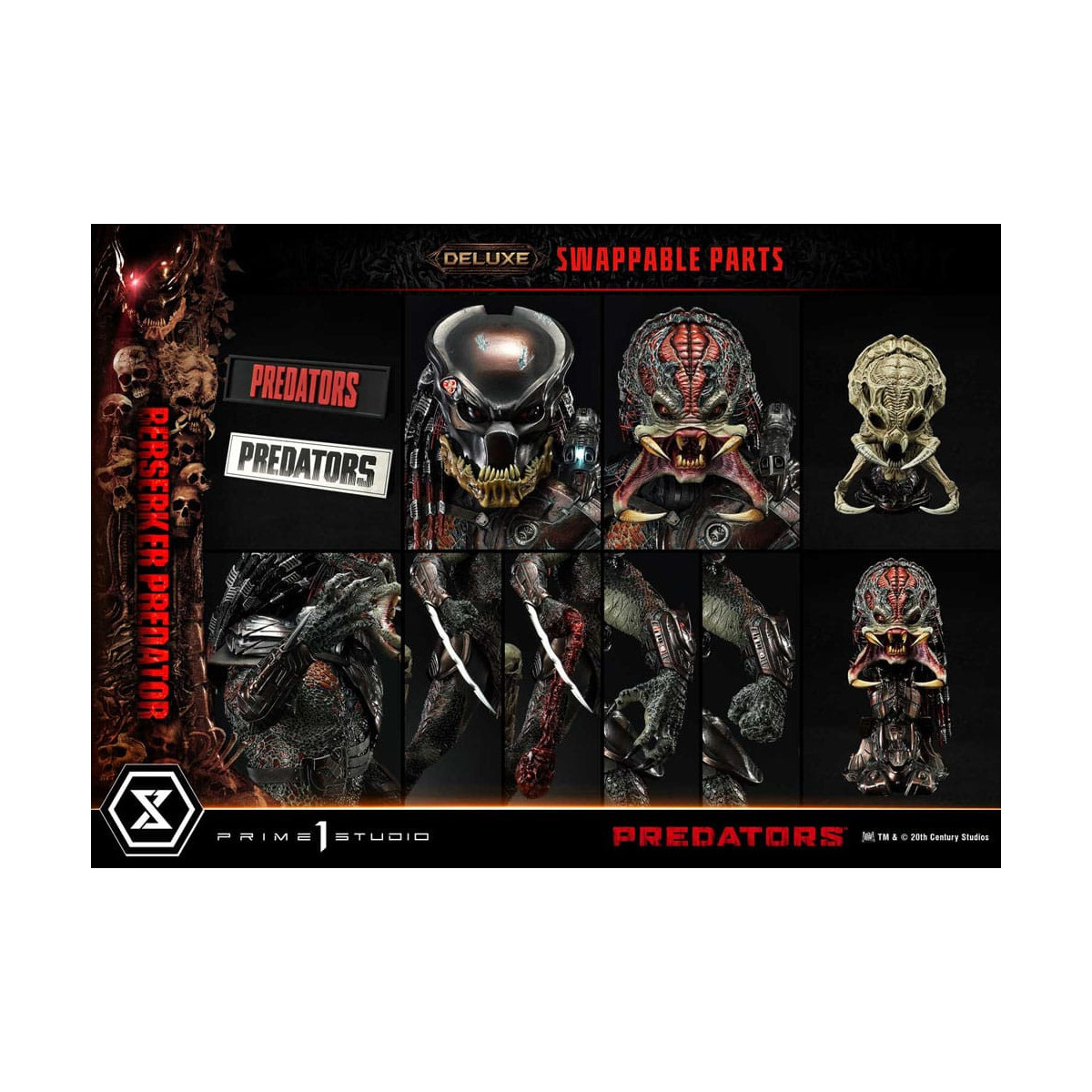 Prime 1 Studio - Predators - Berserker Predator Deluxe Versione Bonus Premium Masterline Serie 1/3