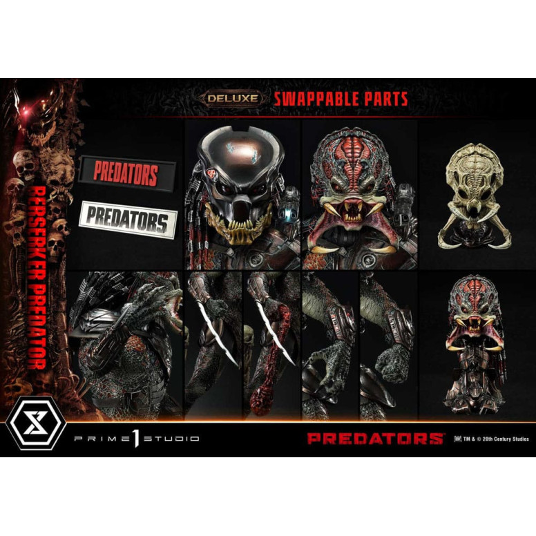 Prime 1 Studio - Predators - Berserker Predator Deluxe Versione Bonus Premium Masterline Serie 1/3