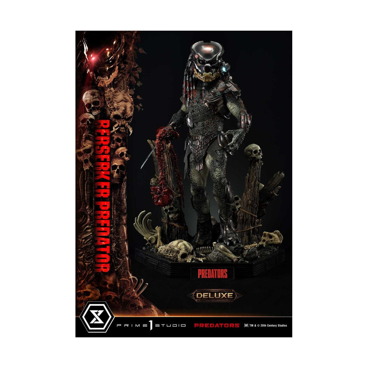 Prime 1 Studio - Predators - Berserker Predator Deluxe Versione Bonus Premium Masterline Serie 1/3